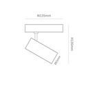 智能ZIGBEE全彩調光軌道燈(白)