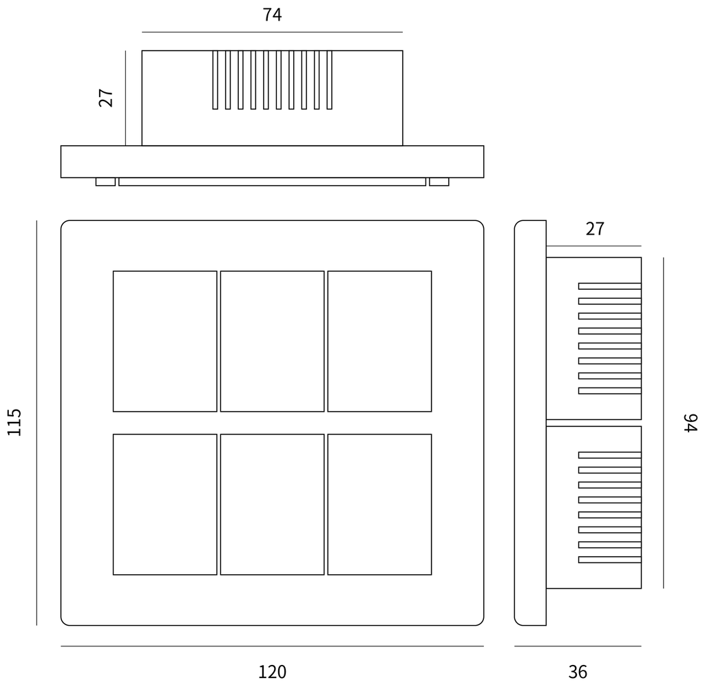 多重智能開關 六開