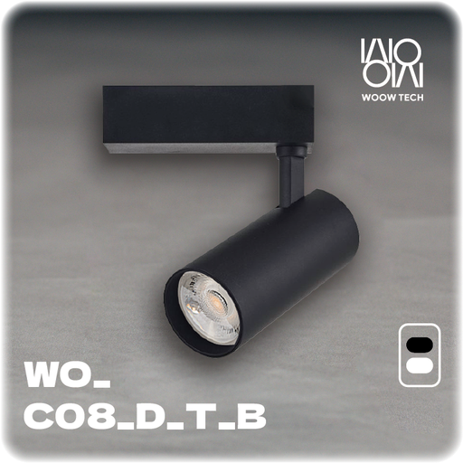 [WO_C08_D_T_B] Dimmable CCT Track Light ( black ) ◥