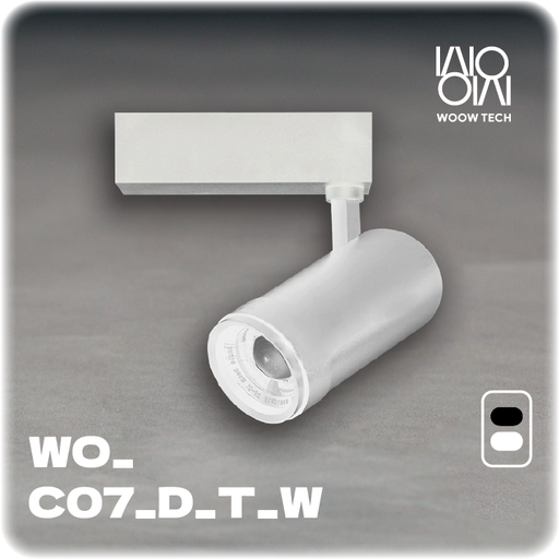 [WO_C07_D_T_W] Dimmable CCT Track Light Beam-angle Adjustable (white)