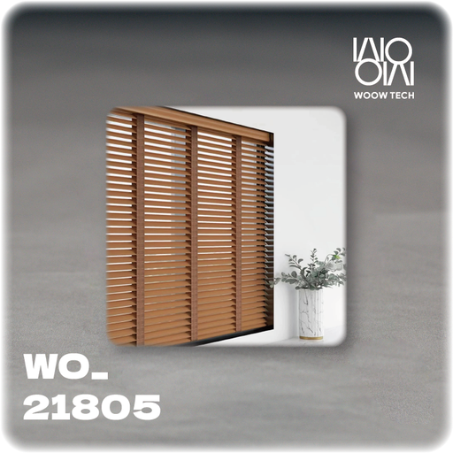 [WO_21805] Wooden Louvres Motor with battery (Thread compatible)