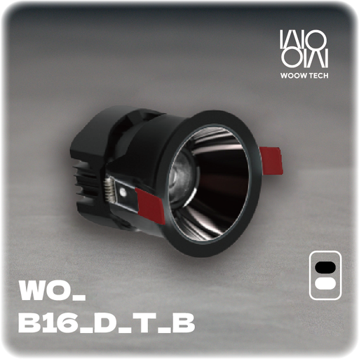 [WO_B16_D_T_B] Dimmable CCT Recessed Downlight ◥
