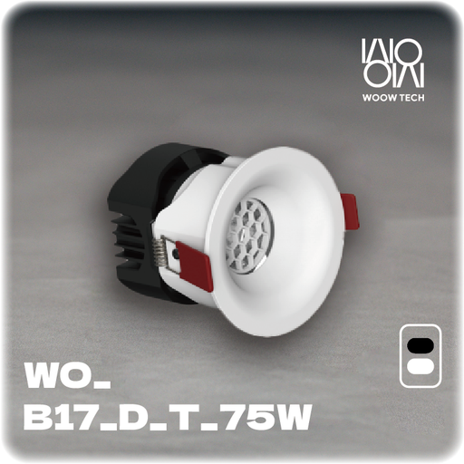 [WO_B17_D_T_75W] 智能ZIGBEE雙色曲面造型崁燈(75白) 